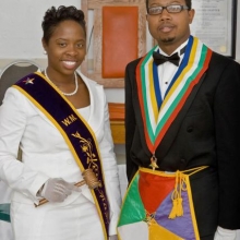 WM Kyra Caldwell and WP Bertram Thomas